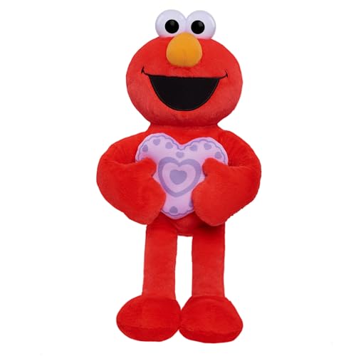 0886144341489 - JUST PLAY SESAME STREET VALENTINE LARGE PLUSH ELMO, KIDS TOYS FOR AGES 18 MONTH