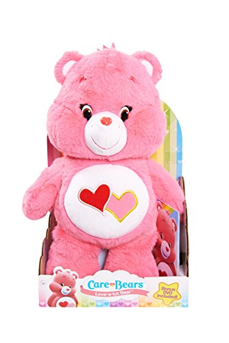 0886144431029 - JUST PLAY CARE BEARS LOVE-A-LOT MEDIUM PLUSH WITH DVD
