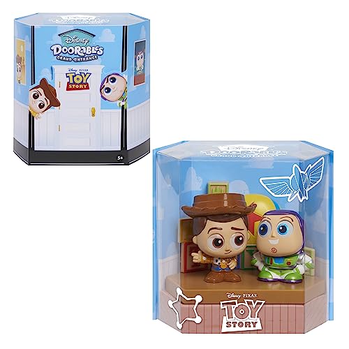 0886144447570 - DOORABLES DISNEY NEW GRAND ENTRANCE 3-INCH COLLECTIBLE FIGURES BUZZ LIGHTYEAR AND WOODY
