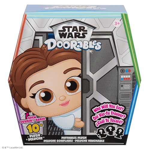 0886144448119 - JUST PLAY STAR WARS™ DOORABLES PUFFABLES PLUSH – STAR WARS: A NEW HOPE™, 10-INCH SQUISHY PLUSH FEATURING GLITTER EYES, STYLES MAY VARY, KIDS TOYS FOR AGES 3 UP