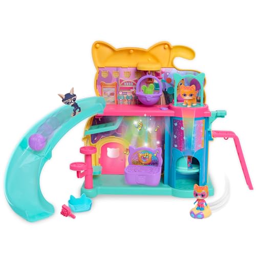 0886144670190 - JUST PLAY DISNEY JUNIOR SUPERKITTIES PURR ‘N’ PLAY PLAYSET AND FIGURES, 12-PIECES, LIGHTS AND SOUNDS, KIDS TOYS FOR AGES 3 UP