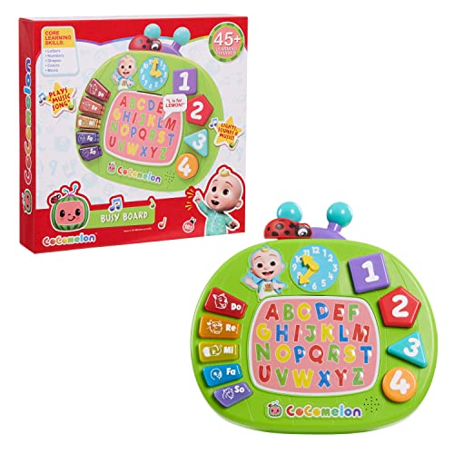 0886144961724 - COCOMELON LEARNING MELON BUSY BOARD, OVER 45 PHRASES, PRESCHOOL LEARNING AND EDUCATION, KIDS TOYS FOR AGES 18 MONTH, AMAZON EXCLUSIVE TOY