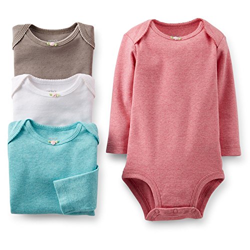 0886149999913 - CARTER'S 4 PACK BODYSUITS (BABY) - ASSORTED-18 MONTHS