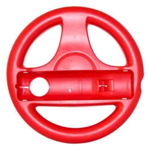 0886201639788 - NEW RED MARIO KART STEERING WHEEL CONTROLLER FOR WII GAMES