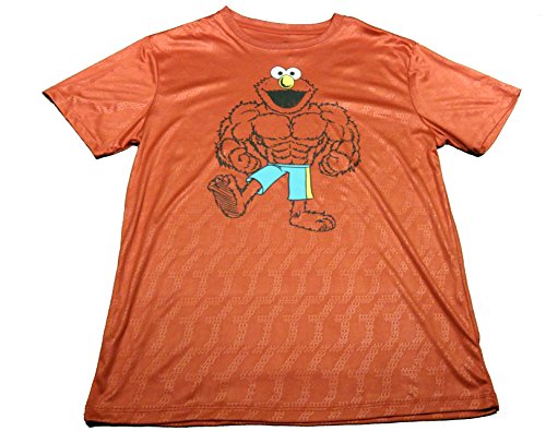 0886349559368 - ELMO T-SHIRT LIMITED EDITION MUSCLE GYM BEAST SESAME STREET FOR MEN (LARGE )