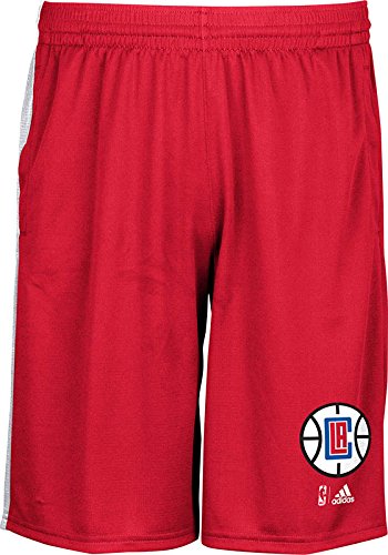 0886411057518 - NBA LOS ANGELES CLIPPERS MEN'S TIP-OFF KNIT SHORTS, LARGE, RED