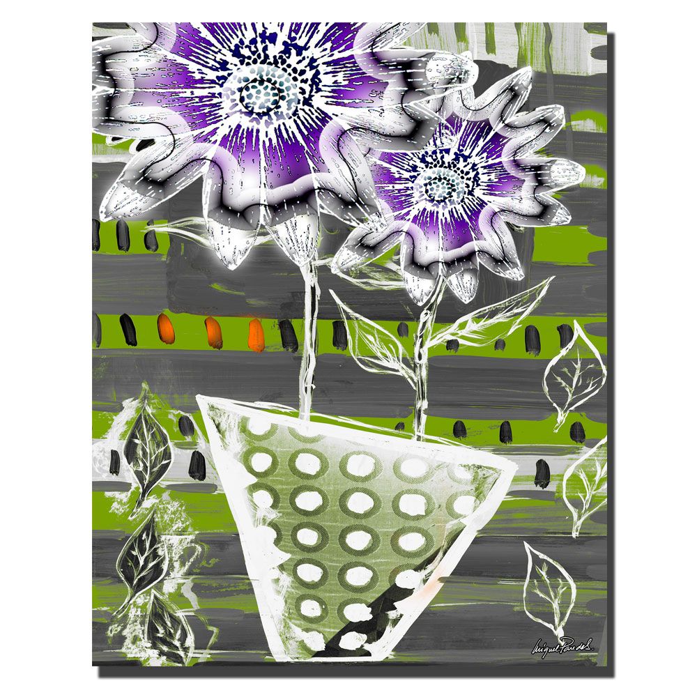 0886511014107 - TRADEMARK FINE ART WHITE FLOWER II ARTWORK BY MIGUEL PAREDES, 24 BY 24-INCH