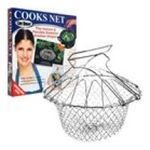 0886511024267 - CHEF BUDDY STAINLESS STEEL STEAM/ FRY BASKET