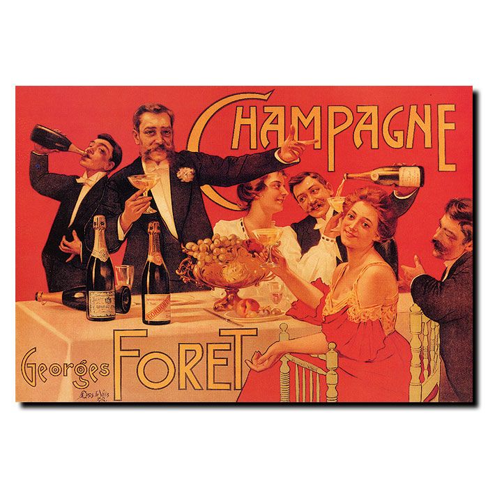 0886511069589 - 35X47 INCHES CHAMPAGNE GEORGES FORET BY CASAS DE VALLS