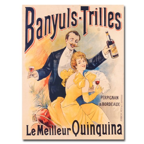 0886511146952 - TRADEMARK FINE ART BANYULS-TRILLES QUINQUINA, 1898 CANVAS WALL ART, 35X47-INCH