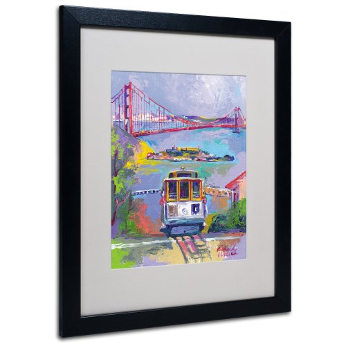 0886511364424 - TRADEMARK FINE ART SAN FRANCISCO 2 ARTWORK BY RICHARD WALLICH, 16 BY 20-INCH, BLACK FRAME
