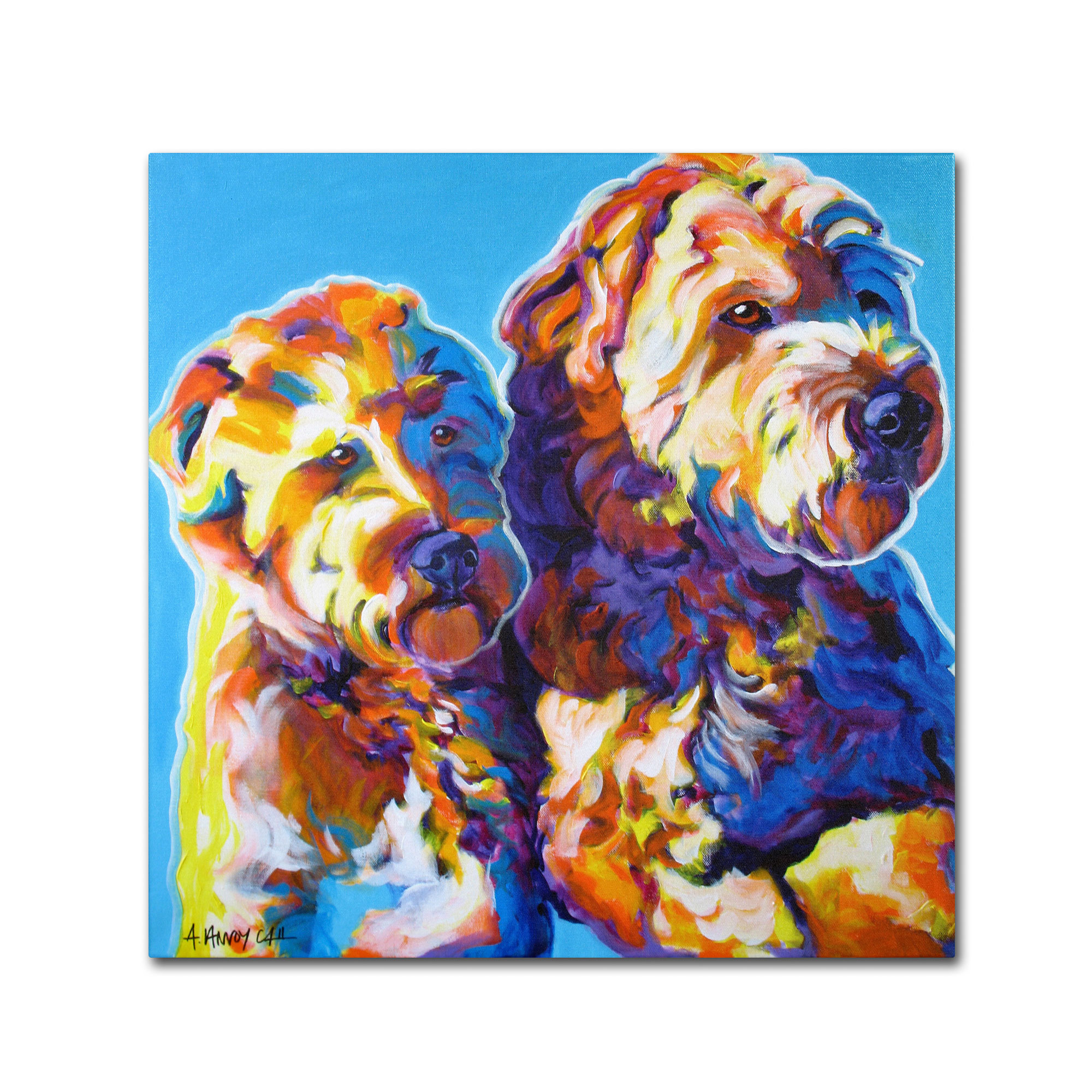 0886511544215 - DAWGART 'MAX AND MAGGIE' CANVAS ART