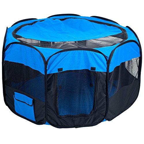 0886511550964 - PAW PET POP-UP PLAYPEN DELUXE WITH CANVAS CARRYING BAG