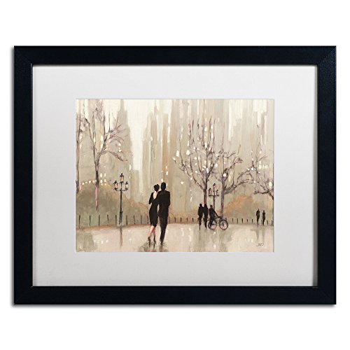 0886511600720 - TRADEMARK FINE ART AN EVENING OUT NEUTRAL ARTWORK JULIA PURINTON IN WHITE MATTE AND BLACK FRAME, 16 BY 20-INCH