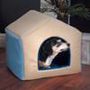 0886511649705 - PAW 2-IN-1 DOG HOUSE PET BED, MEDIUM