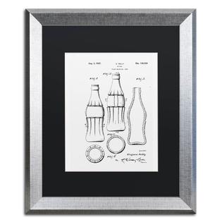 0886511940284 - COCA COLA BOTTLE PATENT 1937 WHITE MATTED FRAMED ART (16 IN. W X 20 IN. H)
