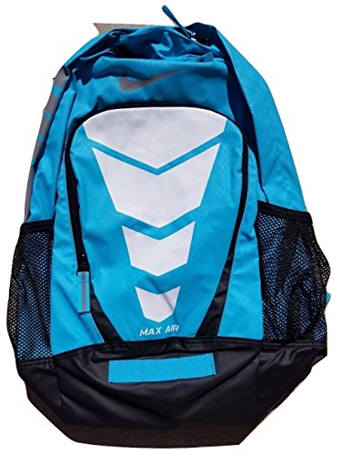 0886548453771 - NIKE MAX AIR VAPOR BACKPACK LARGE BACKPACK GAMMA BLUE/BLACK/METALLIC SILVER ONE SIZE