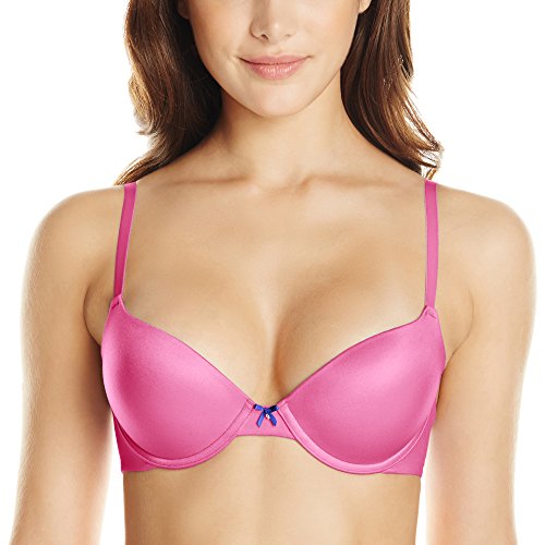 0886586603459 - BETSEY JOHNSON WOMEN'S FOREVER PERFECT CONVERTIBLE PUSH UP BRA, THINK PINK, 34D