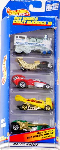 0886602966742 - 1998 - MATTEL - HOT WHEELS GIFT PACK - CRAZY CLASSICS III - 5 WILDLY CUSTOMIZED VEHICLES - RARE - OUT OF PRODUCTION - DIE CAST - COLLECTIBLE