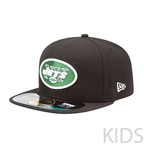 0886614828090 - NFL NEW YORK JETS ON FIELD 5950 BLACK CAP, 6 3/8, YOUTH