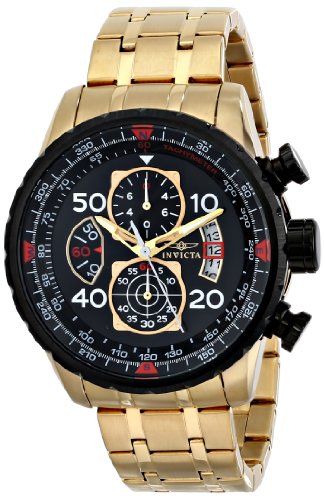 0886678210268 - INVICTA MEN'S 17206 AVIATOR STAINLESS STEEL CASUAL WATCH