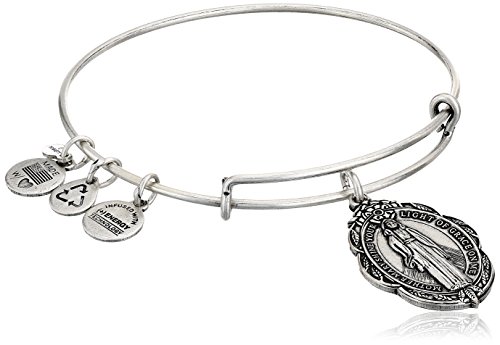 0886787084361 - ALEX AND ANI MOTHER MARY CHARM BANGLE IN RAFAELIAN SILVER, A14EB21RS, 2.5