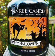 0886860059477 - YANKEE CANDLE LARGE JAR HAPPY HALLOWEEN LICORICE SCENT CANDLE 22 0Z.
