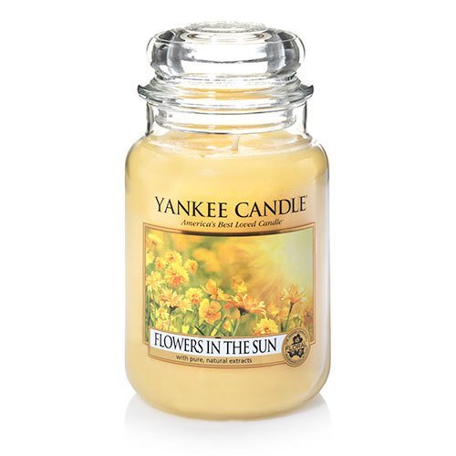 0886860257804 - YANKEE CANDLE LARGE 22-OUNCE JAR CANDLE, FLOWERS IN THE SUN