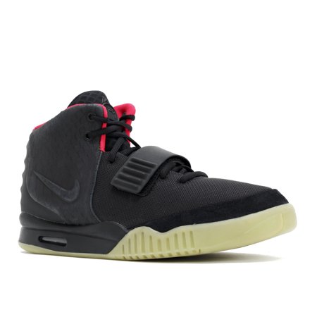 0886912809364 - NIKE MENS AIR YEEZY 2 NRG BLACK/SOLAR RED LEATHER SIZE 11