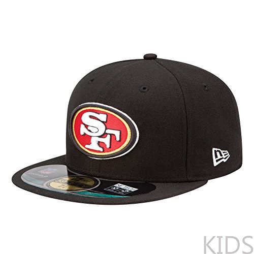0886947138033 - NFL SAN FRANCISCO 49ERS ON FIELD 5950 BLACK CAP, 6 3/8, YOUTH
