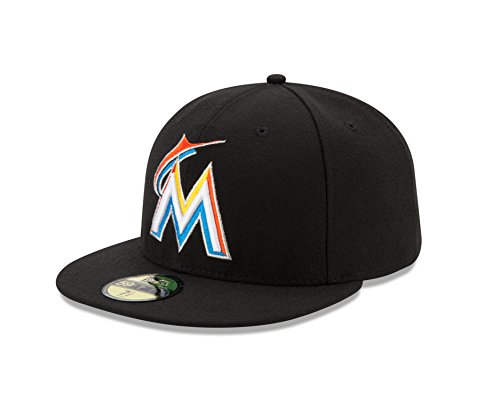 0886947201263 - MLB MIAMI MARLINS HOME AC ON FIELD 59FIFTY FITTED CAP-718