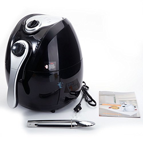 0886961022196 - ELECTRIC AIR FRYER WITH ADJUSTABLE TEMPERATURE & TIME BLACK 1500W SMART MULTIFUNCTIONAL AIR FRYER