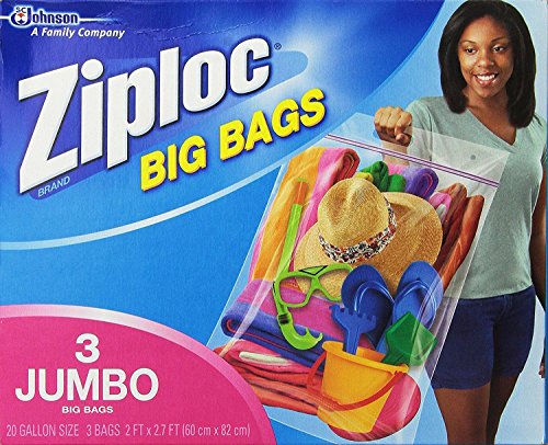 0886961027658 - BIG BAG DOUBLE ZIPPER ORGANIZE JUMBO 3-COUNT PROTECT FROM MOISTURE DUST PESTS