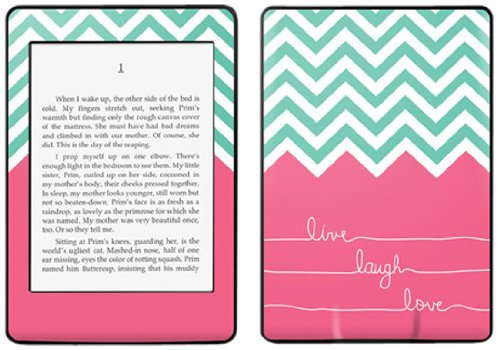 0886990043780 - KINDLE PAPERWHITE DECAL/SKIN KIT, LIVE LAUGH LOVE
