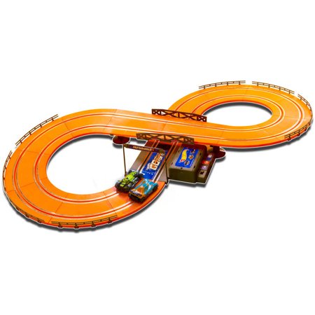 0887012831057 - HOT WHEELS BATTER OPERATED 9.3 FT. SLOT TRACK