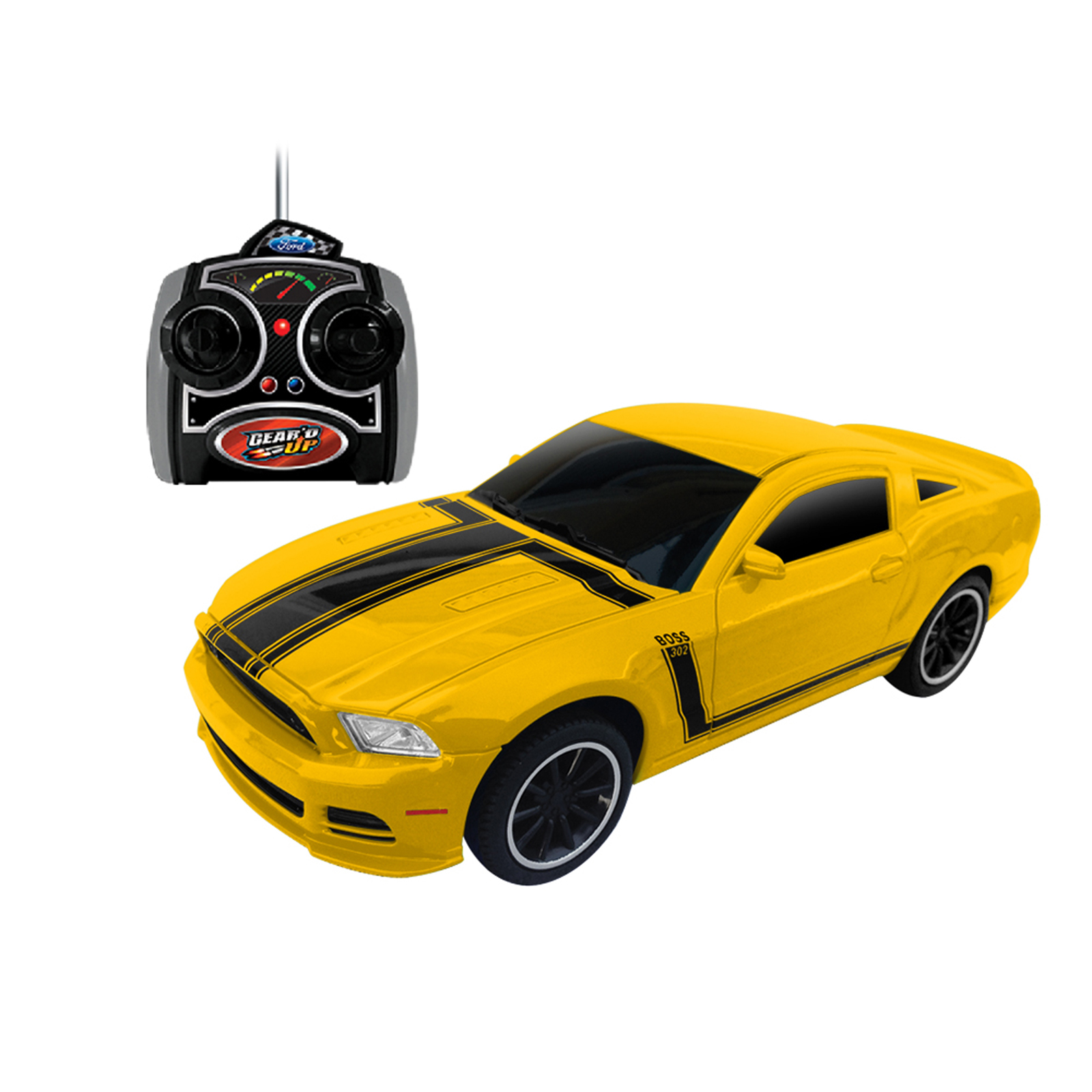 0887030226033 - FORD MUSTANG BOSS 302 YELLOW REMOTE CONTROL VEHICLE