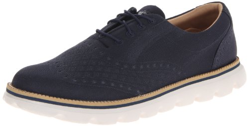 0887047971438 - SKECHERS MENS 53570 ON THE GO - QUATERDECK WING TIP CASUAL SHOE,NAVY,US 11