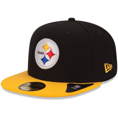 0887141265297 - NFL PITTSBURGH STEELERS BLACK AND TEAM COLOR 59FIFTY FITTED CAP, BLACK/GOLD, 7 1