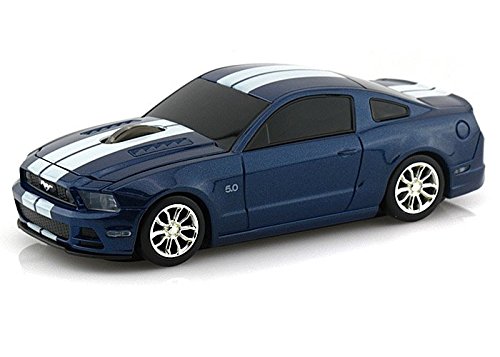 0887210800046 - LANDMICE FORD MUSTANG GT WIRELESS COMPUTER MOUSE -- BLUE
