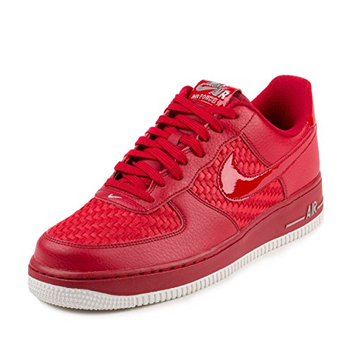 0887223610786 - NIKE MENS AIR FORCE 1 '07 LV8 GYM RED/SUMMIT WHITE LEATHER SIZE 11.5