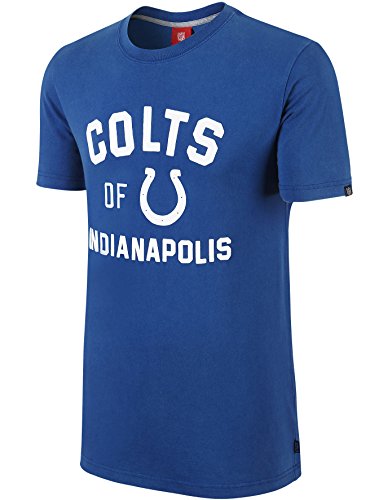 0887224704149 - NIKE INDIANAPOLIS COLTS NFL OF THE CITY VINTAGE WASHED SLIM FIT T-SHIRT - BLUE (BLUE, LARGE)
