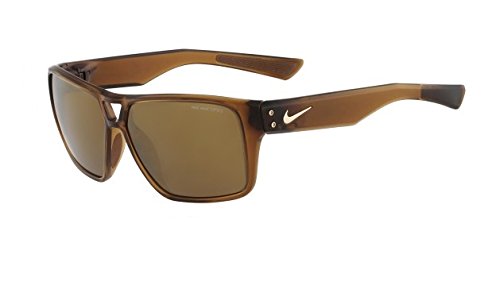 0887229395069 - NIKE BROWN WITH BRONZE FLASH LENS CHARGER R SUNGLASSES, CRYSTAL MILITARY BROWN