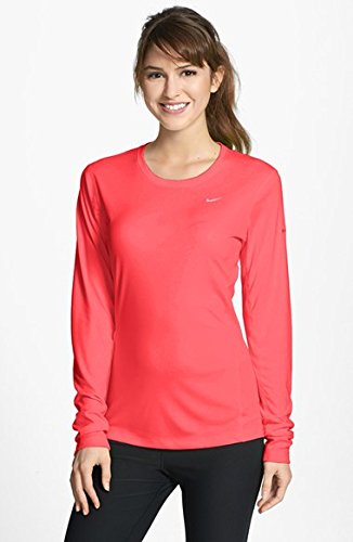 0887232551018 - NIKE WOMENS EXTENDED SIZE L/S MILER DYNAMIC PINK 2X