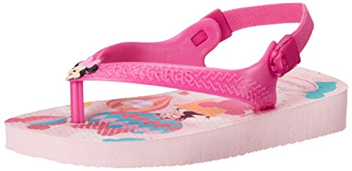 0887252207926 - HAVAIANAS BABY MICKEY MINNIE SANDAL FLIP FLOP WITH BACKSTRAP (TODDLER), CRYSTAL ROSE, 20 BR(6 M US TODDLER)