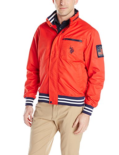 0887260179116 - U.S. POLO ASSN. MEN'S YACHT JACKET, ENGINE RED, LARGE