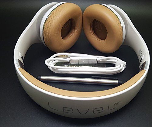 0887276028729 - NEW ORIGINAL SAMSUNG LEVEL ON-EAR HEADPHONES 3.5MM JACK + REMOTE CANTORLE WHITE W/UNIVERSAL STYLUS (NON RETAIL PACKING)