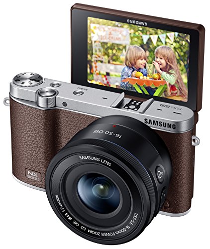 0887276035567 - SAMSUNG NX3000 WIRELESS SMART 20.3MP MIRRORLESS DIGITAL CAMERA WITH 16-50MM OIS POWER ZOOM LENS AND FLASH (BROWN)