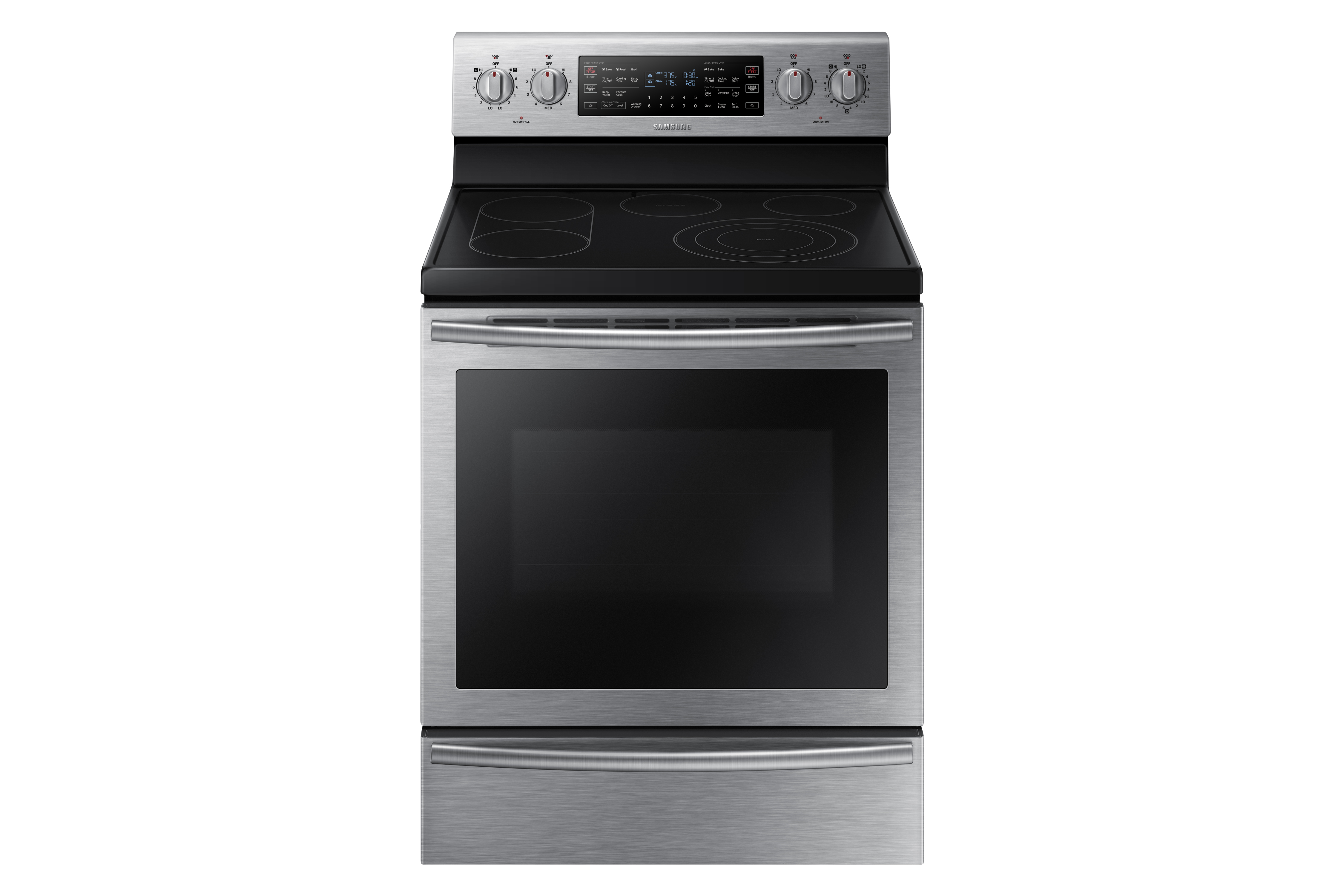 0887276093741 - SAMSUNG - 30 SELF-CLEANING FREESTANDING ELECTRIC CONVECTION RANGE - STAINLESS-S