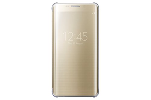 0887276118536 - SAMSUNG GALAXY S6 EDGE PLUS CASE S-VIEW CLEAR FLIP COVER - GOLD