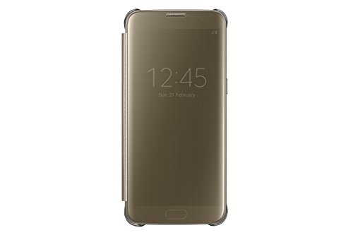 0887276156255 - SAMSUNG GALAXY S7 EDGE CASE S-VIEW CLEAR FLIP COVER - GOLD